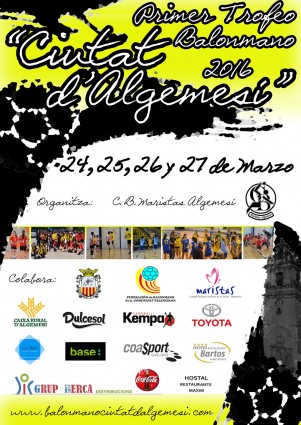 Cartell trofeo ciutat algemesi maristas la veu d'algemesi