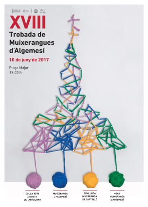 cartell-trobada-muixerangues-2017 algemesi La Jove de Tarragona La Conlloga de Castelló La Muixeranga d’Algemesí la Nova Muixeranga la veu d'algemesí