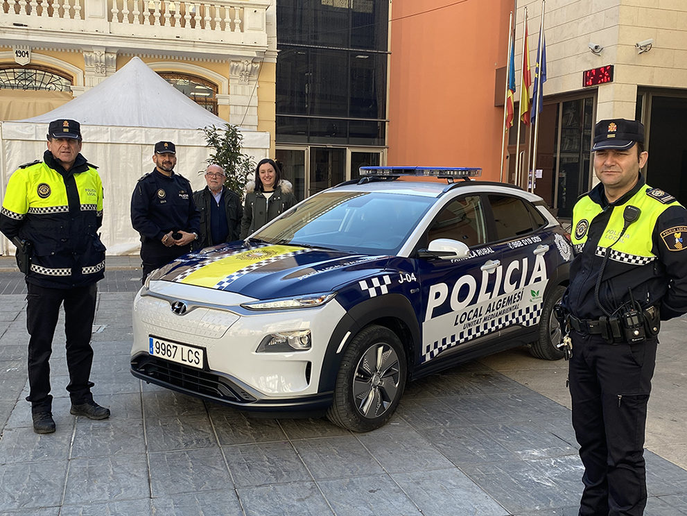 nou cotxe elèctric policia local algemesi