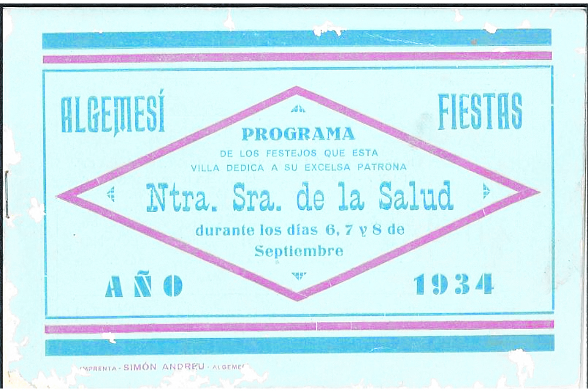 Programa de Festes de l’any 1934