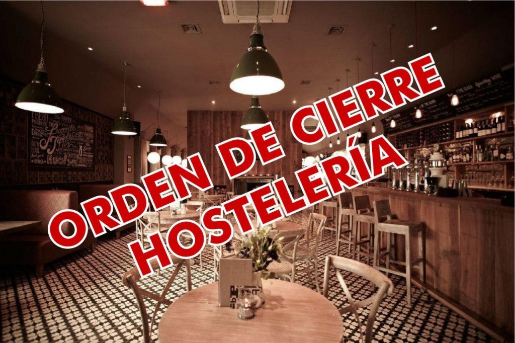 cierre hosteleria comunidad valenciana