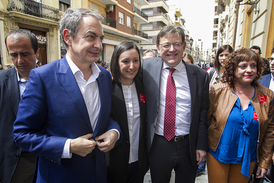 José Luís Rodríguez Zapatero (PSOE). L'expresident del Govern en la campanya per a les eleccions locals. Nº83 - maig 2019. MOISÉS CASTELL/Prensa2