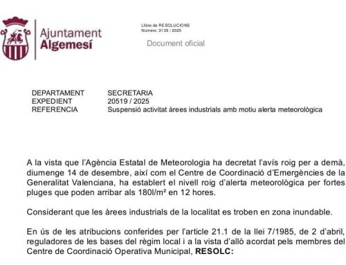 Comunicat ajuntament